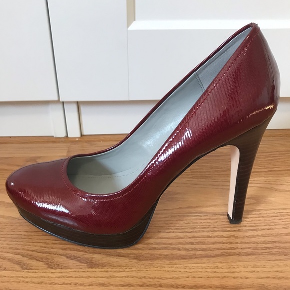 Calvin Klein Shoes - Calvin Klein Kendall glossy red pumps sz 10